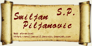 Smiljan Piljanović vizit kartica